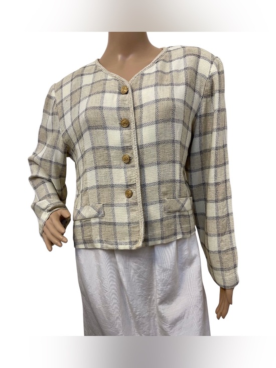 Jackets & Blazers - Vintage Women's Chelsea Studio Plaid Button-Up Jacket, 16